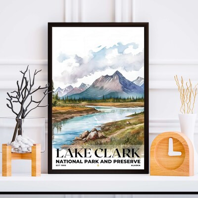 Lake Clark National Park and Preserve Poster, Travel Art, Office Poster, Home Decor | S4 - image5